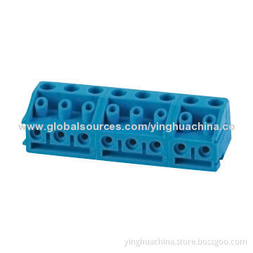 Terminal Block, Pitch of 5.0mm/Wire Protector/Type 24-14AWG Poles/2P/3P 300V/10A Strip Length/4.5mm